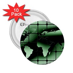 Matrix Earth Global International 2 25  Buttons (10 Pack)  by Nexatart