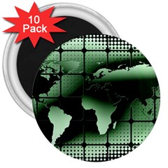 Matrix Earth Global International 3  Magnets (10 Pack)  by Nexatart