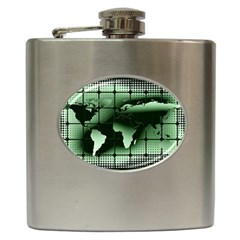 Matrix Earth Global International Hip Flask (6 Oz) by Nexatart