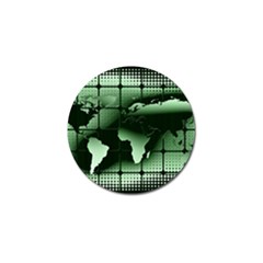 Matrix Earth Global International Golf Ball Marker by Nexatart