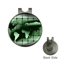 Matrix Earth Global International Hat Clips With Golf Markers by Nexatart