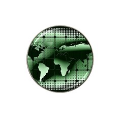 Matrix Earth Global International Hat Clip Ball Marker by Nexatart