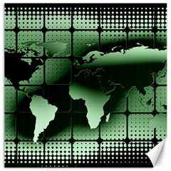 Matrix Earth Global International Canvas 12  X 12   by Nexatart