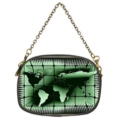 Matrix Earth Global International Chain Purses (one Side)  by Nexatart