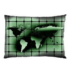 Matrix Earth Global International Pillow Case by Nexatart