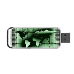 Matrix Earth Global International Portable Usb Flash (two Sides) by Nexatart