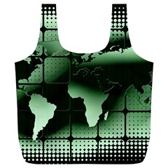 Matrix Earth Global International Full Print Recycle Bags (l)  by Nexatart