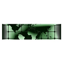 Matrix Earth Global International Satin Scarf (oblong) by Nexatart