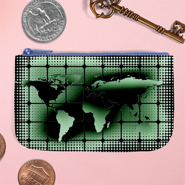 Matrix Earth Global International Large Coin Purse