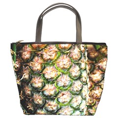 Pineapple Texture Macro Pattern Bucket Bags by Nexatart