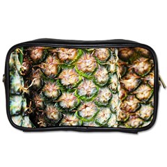 Pineapple Texture Macro Pattern Toiletries Bags by Nexatart