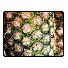 Pineapple Texture Macro Pattern Fleece Blanket (small) by Nexatart