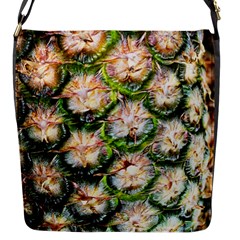 Pineapple Texture Macro Pattern Flap Messenger Bag (s) by Nexatart