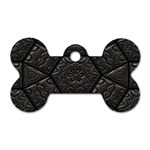 Tile Emboss Luxury Artwork Depth Dog Tag Bone (Two Sides) Front