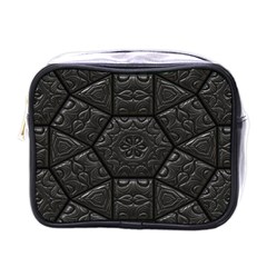 Tile Emboss Luxury Artwork Depth Mini Toiletries Bags by Nexatart