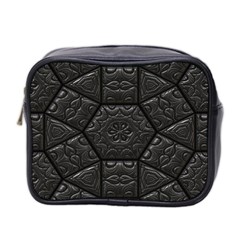 Tile Emboss Luxury Artwork Depth Mini Toiletries Bag 2-side by Nexatart