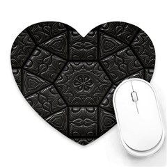 Tile Emboss Luxury Artwork Depth Heart Mousepads by Nexatart