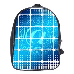 Tile Square Mail Email E Mail At School Bag (xl) by Nexatart