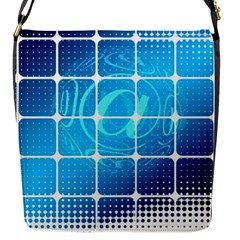 Tile Square Mail Email E Mail At Flap Messenger Bag (s) by Nexatart