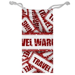 Travel Warning Shield Stamp Jewelry Bag by Nexatart