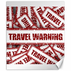 Travel Warning Shield Stamp Canvas 20  X 24   by Nexatart