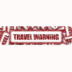 Travel Warning Shield Stamp Large Bar Mats by Nexatart