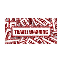 Travel Warning Shield Stamp Yoga Headband by Nexatart