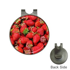 Strawberries Berries Fruit Hat Clips With Golf Markers by Nexatart