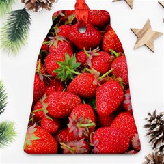 Strawberries Berries Fruit Bell Ornament (two Sides) by Nexatart