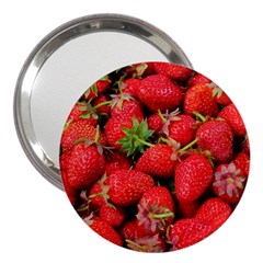 Strawberries Berries Fruit 3  Handbag Mirrors