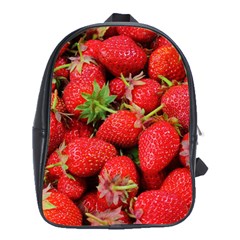 Strawberries Berries Fruit School Bag (xl) by Nexatart