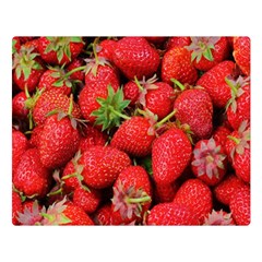 Strawberries Berries Fruit Double Sided Flano Blanket (large)  by Nexatart