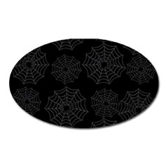 Spider Web Oval Magnet by Valentinaart