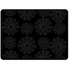 Spider Web Fleece Blanket (large)  by Valentinaart