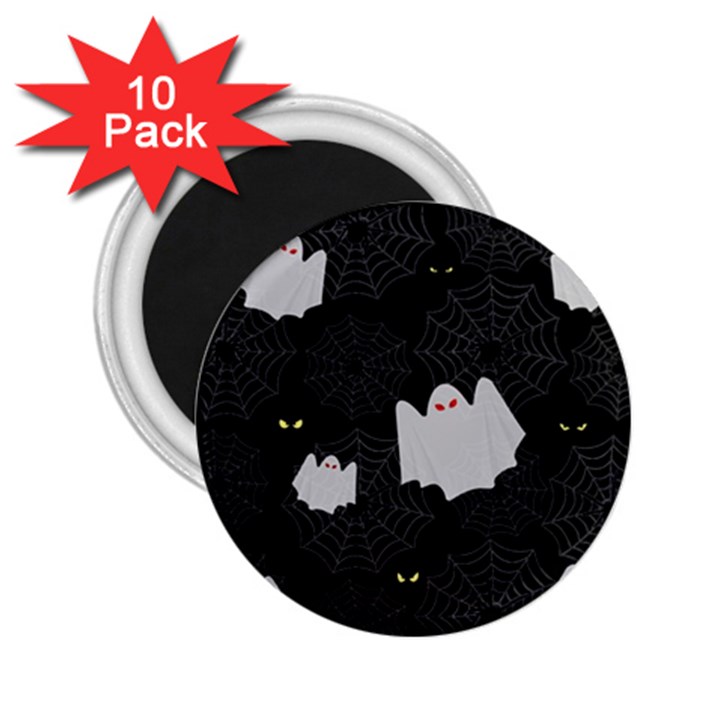 Spider web and ghosts pattern 2.25  Magnets (10 pack) 