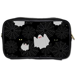 Spider Web And Ghosts Pattern Toiletries Bags by Valentinaart