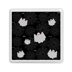 Spider Web And Ghosts Pattern Memory Card Reader (square)  by Valentinaart