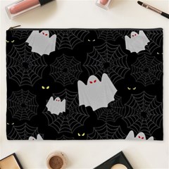 Spider Web And Ghosts Pattern Cosmetic Bag (xxxl)  by Valentinaart