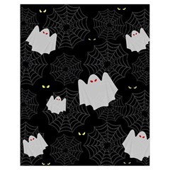 Spider Web And Ghosts Pattern Drawstring Bag (small) by Valentinaart