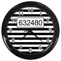 Prison  Wall Clocks (black) by Valentinaart