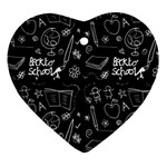 Back to School Ornament (Heart) Front