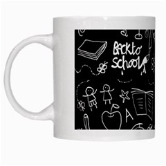 Back To School White Mugs by Valentinaart