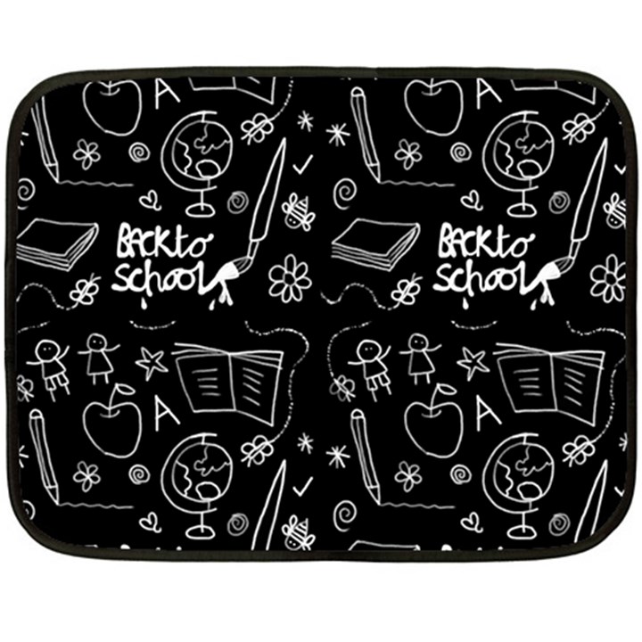 Back to School Double Sided Fleece Blanket (Mini) 