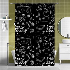 Back To School Shower Curtain 48  X 72  (small)  by Valentinaart