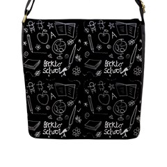 Back To School Flap Messenger Bag (l)  by Valentinaart