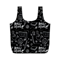 Back To School Full Print Recycle Bags (m)  by Valentinaart