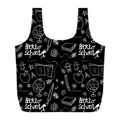 Back To School Full Print Recycle Bags (l)  by Valentinaart