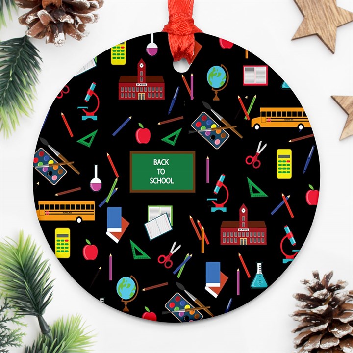 Back to School Ornament (Round)