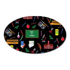 Back to School Oval Magnet