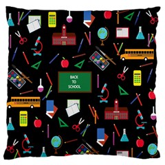 Back to School Large Flano Cushion Case (Two Sides)